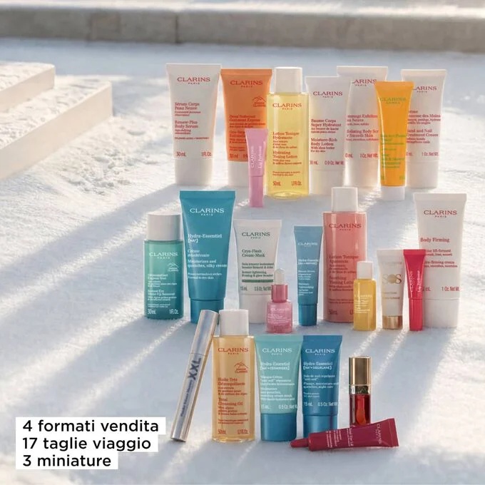 Clarins Calendario dell'Avvento 24 giorni - Trattamento e make-up