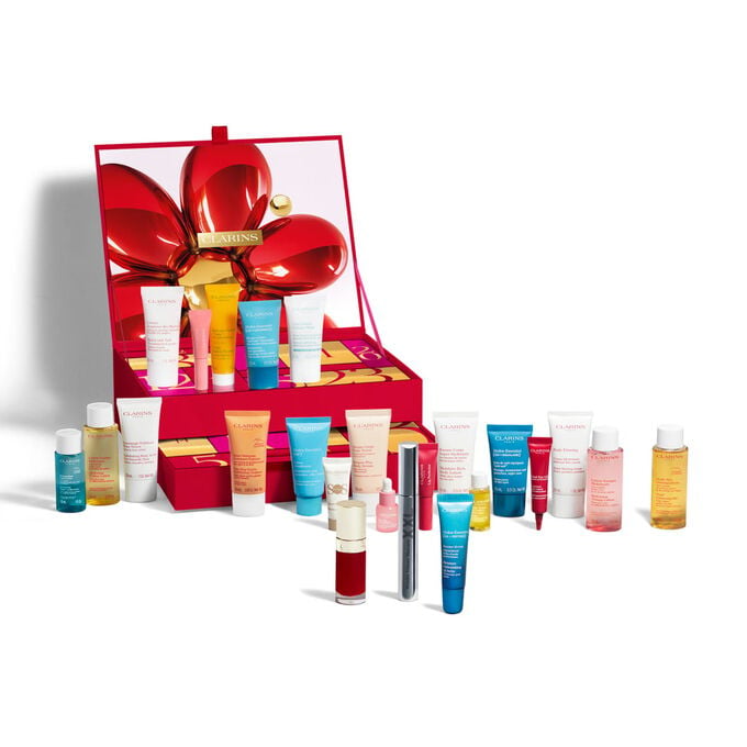 Clarins Calendario dell'Avvento 24 giorni - Trattamento e make-up