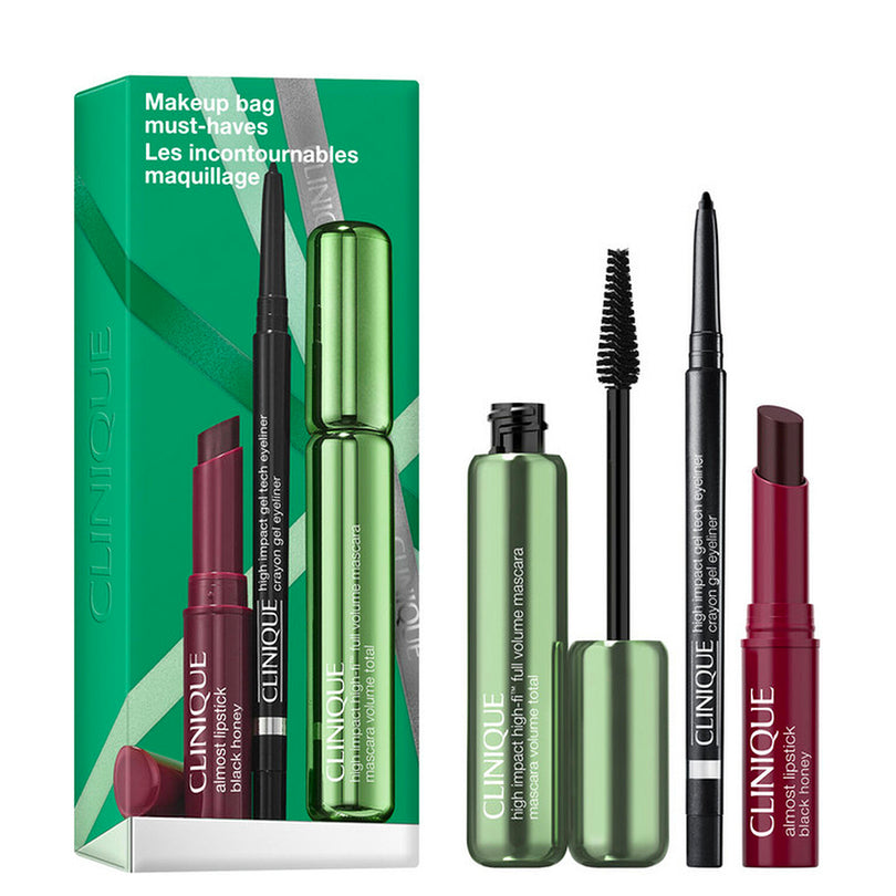 Clinique Cofanetto High Impact Hi-Fi Mascara – Set Trucco Occhi e Labbra Black Honey