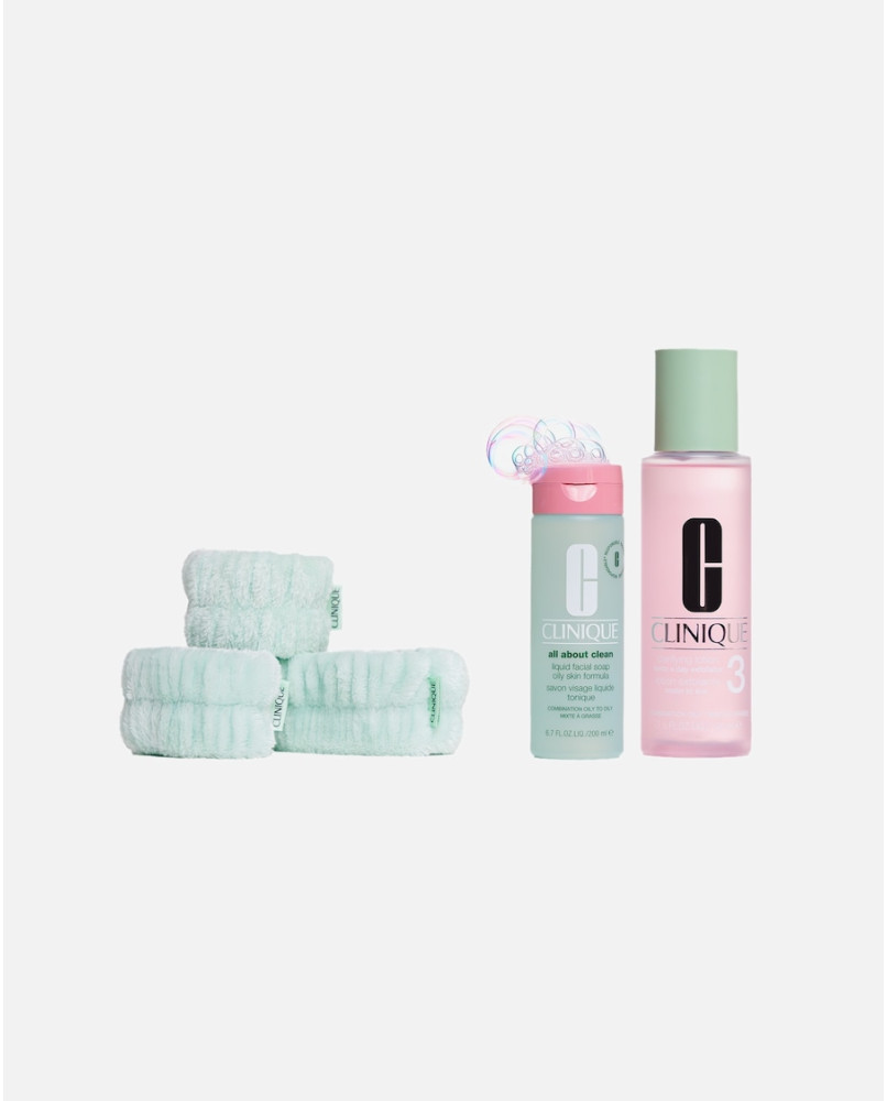 Clinique All About Clean™ + Clarifying Lotion 3 - cofanetto skincare