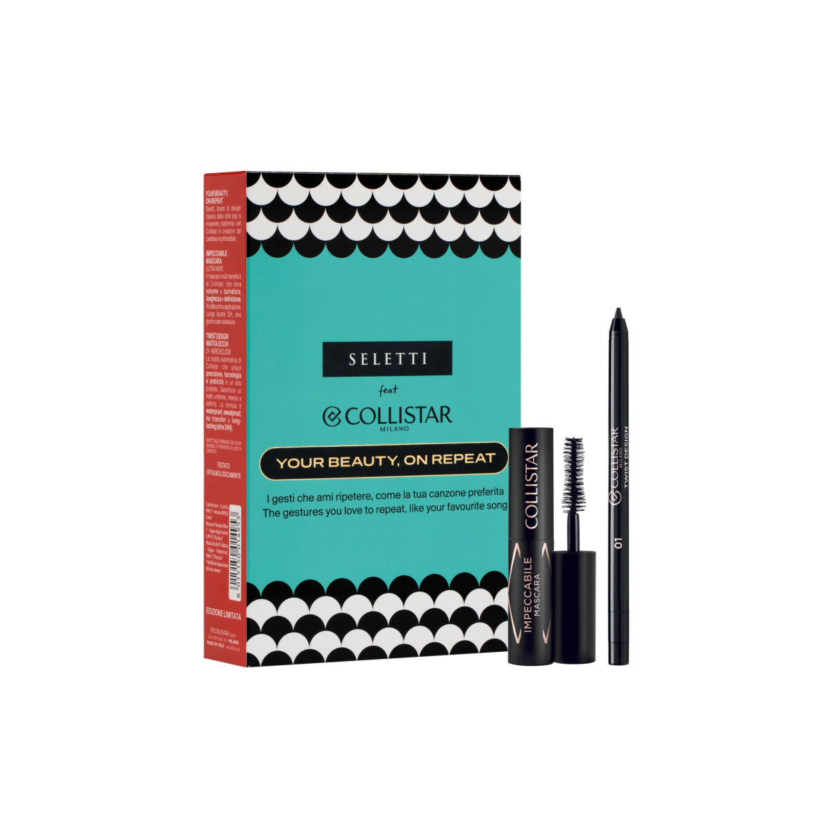 Collistar Cofanetto Mini Impeccabile Mascara + Twist Design Matita Occhi Automatica