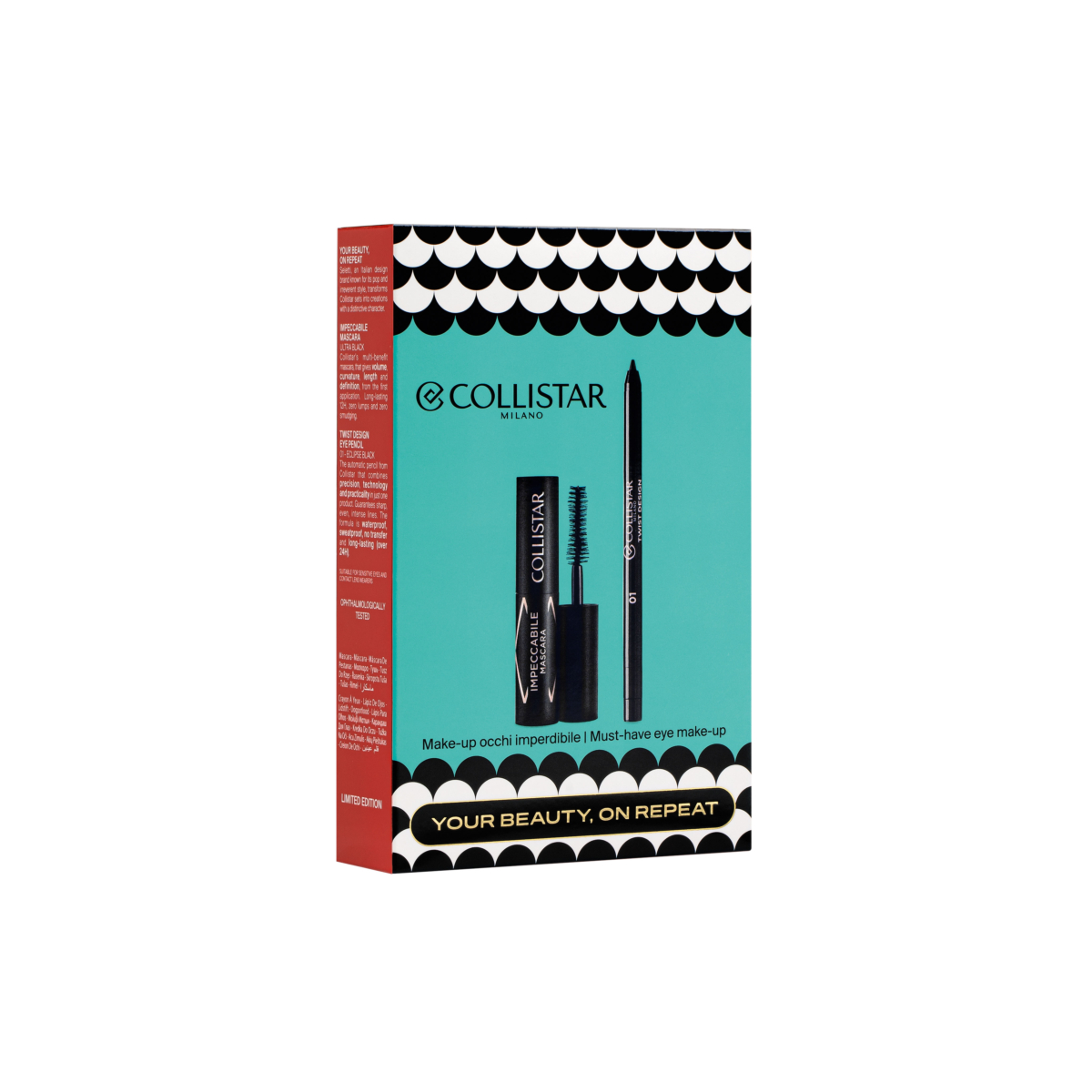 Collistar Cofanetto Mini Impeccabile Mascara + Twist Design Matita Occhi Automatica