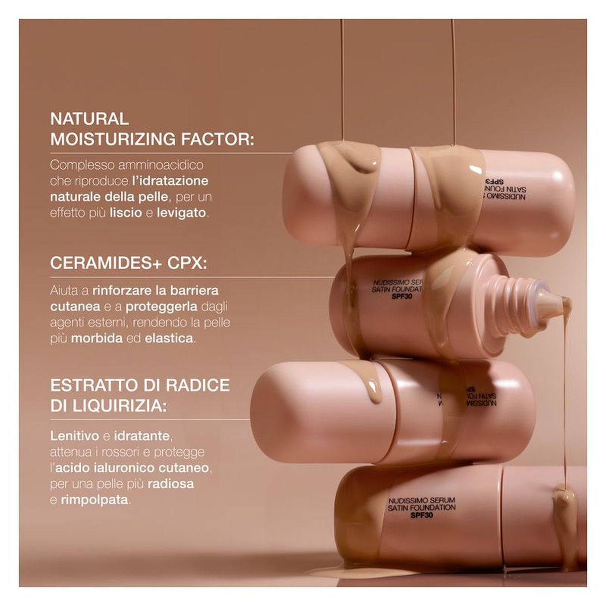 NUDISSIMO SERUM  SATIN FOUNDATION SPF30 - fondotinta satinato spf30 316N