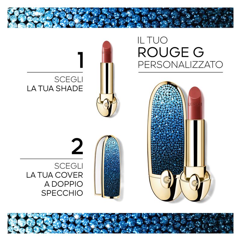 Rouge G De Guerlain La Cover Con Doppio Specchio - Bleu Rêverie