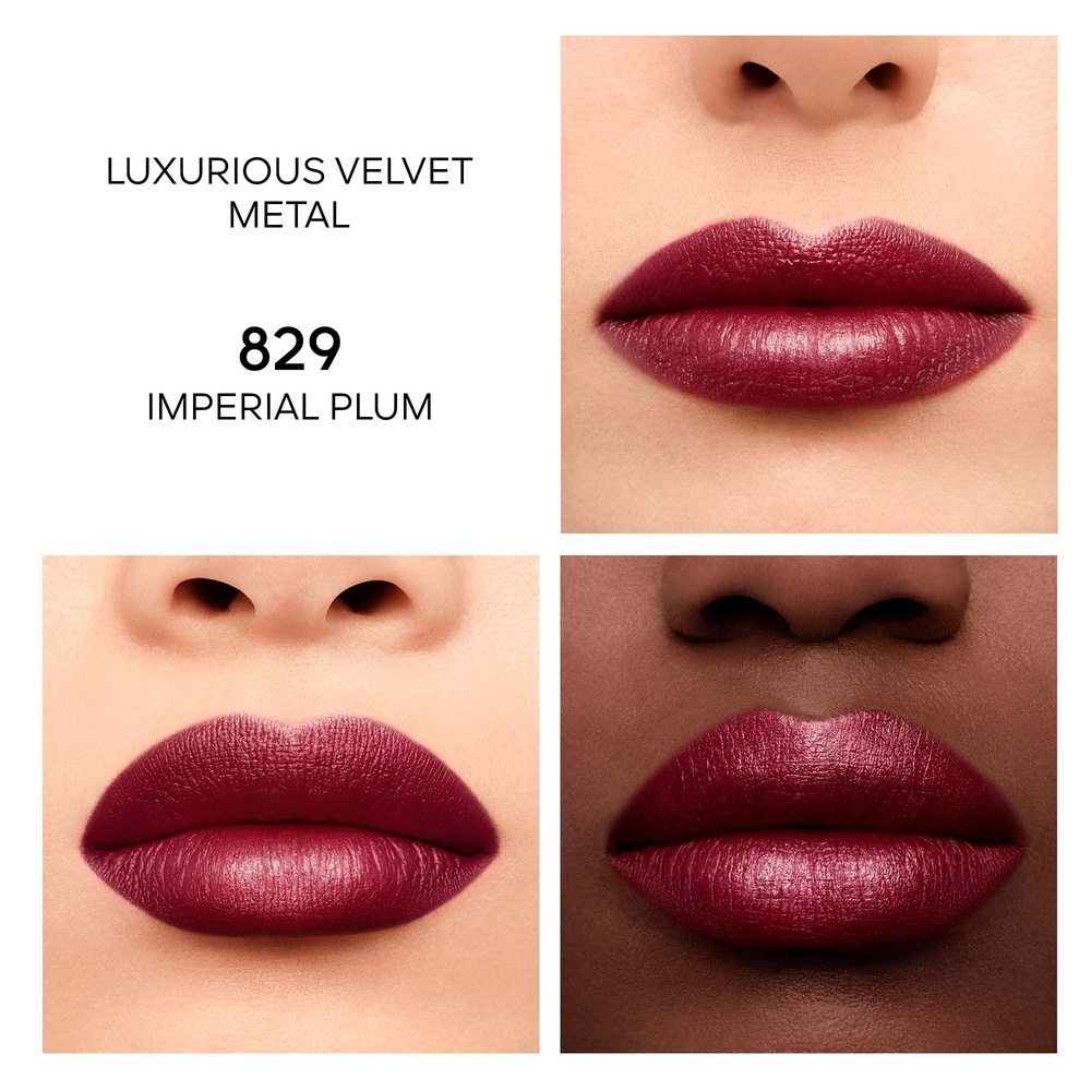 Guerlain Rouge G Luxurious Velvet Metal N. 829 Imperial Plum