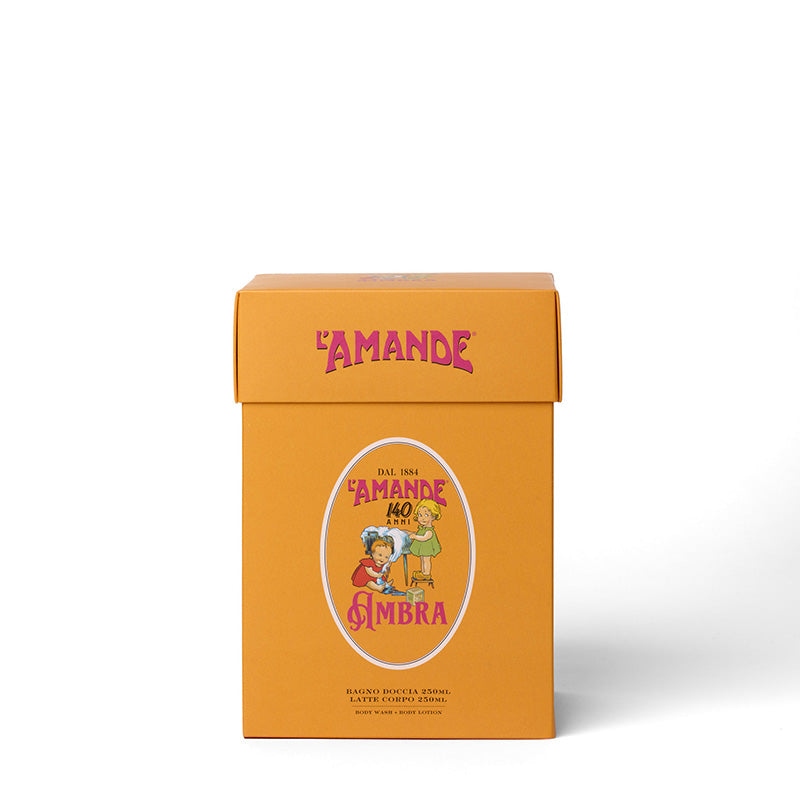 Gift Box 140 Anni - Ambra: Bagno Di Un Tempo 250ml + Latte Corpo 250ml