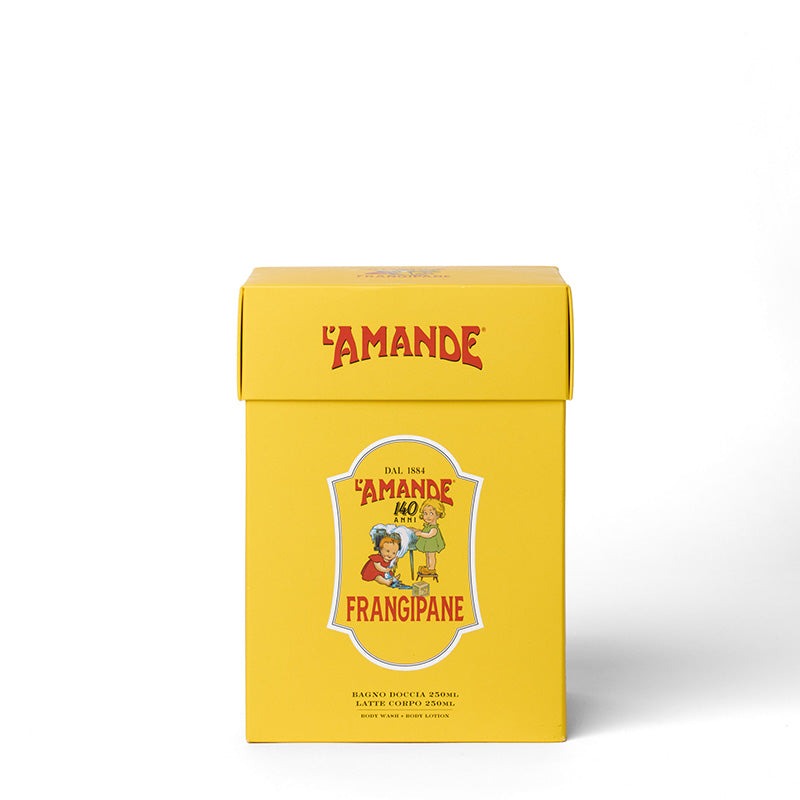 Gift Box 140 Anni - Frangipane: Bagno Di Un Tempo 250ml + Latte Corpo 250ml