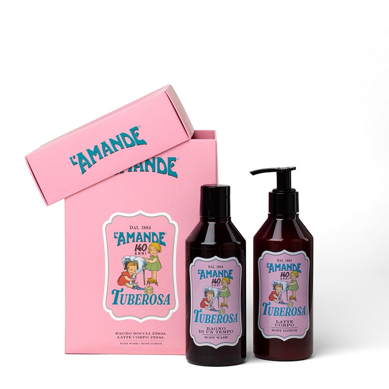 Gift Box 140 Anni - Tuberosa Bagno Di Un Tempo 250ml + Latte Corpo 250ml