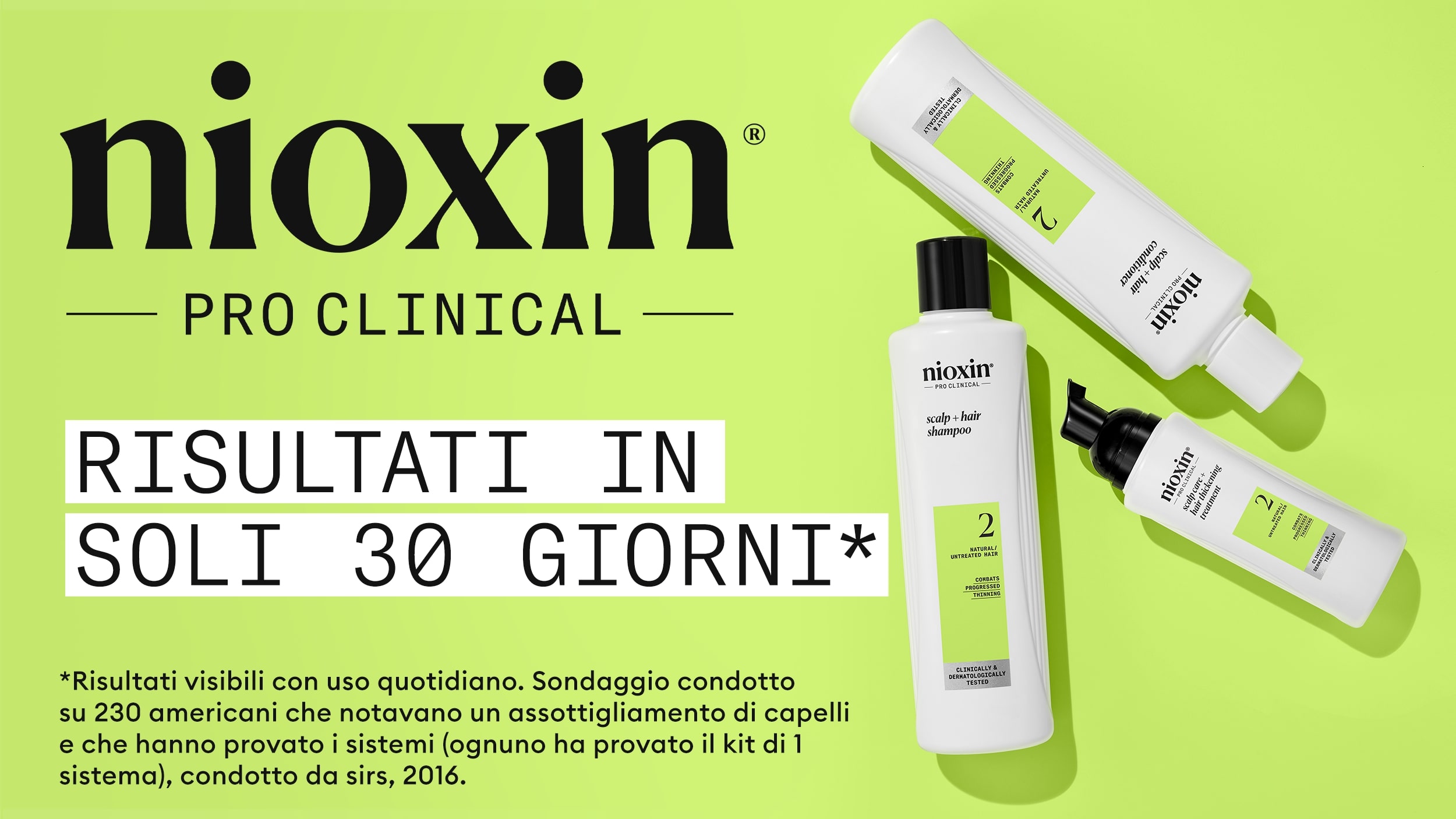 Nioxin System 2 Xl Trattamento Anticaduta Capelli Naturali Molto Diradati