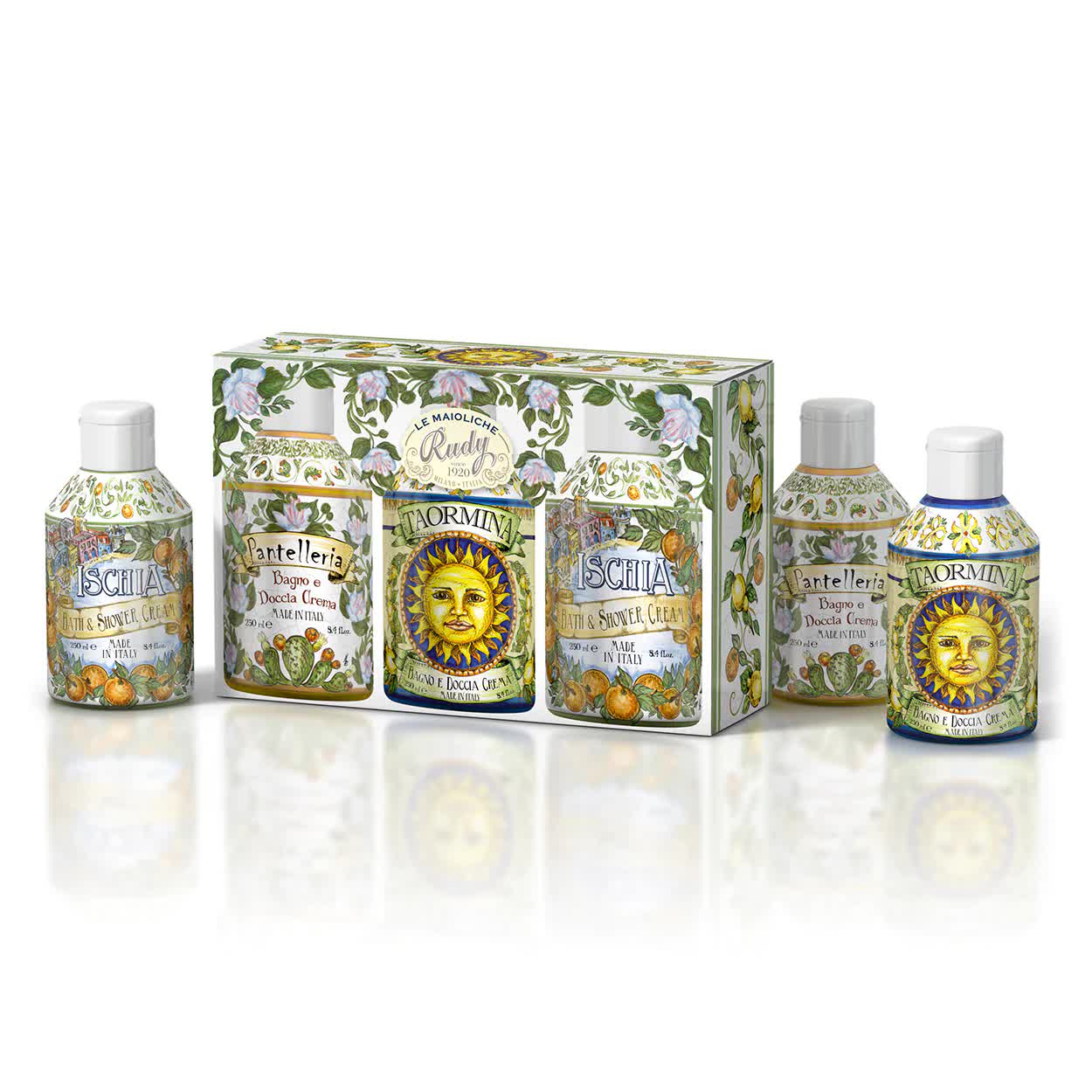 Le Maioliche - Pantelleria, Taormina E Ischia Bagnoschiuma 3x250 Ml