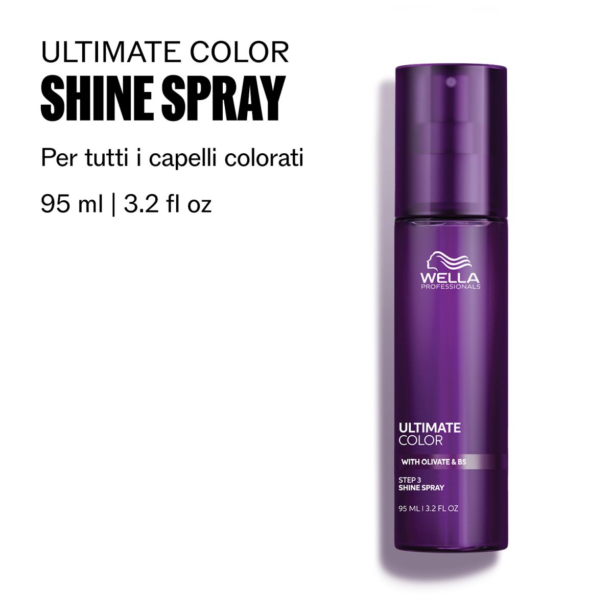 Wella Professionals Ultimate Color  Shine Spray, Spray Lucidante Per Capelli Colorati, 95 Ml