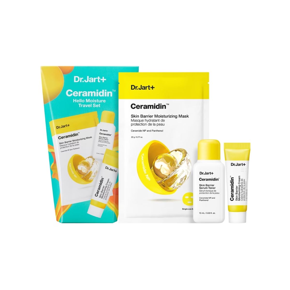 Dr.jart+ Ceramidin Hello Moisture Travel Set 15ml+7ml+22g