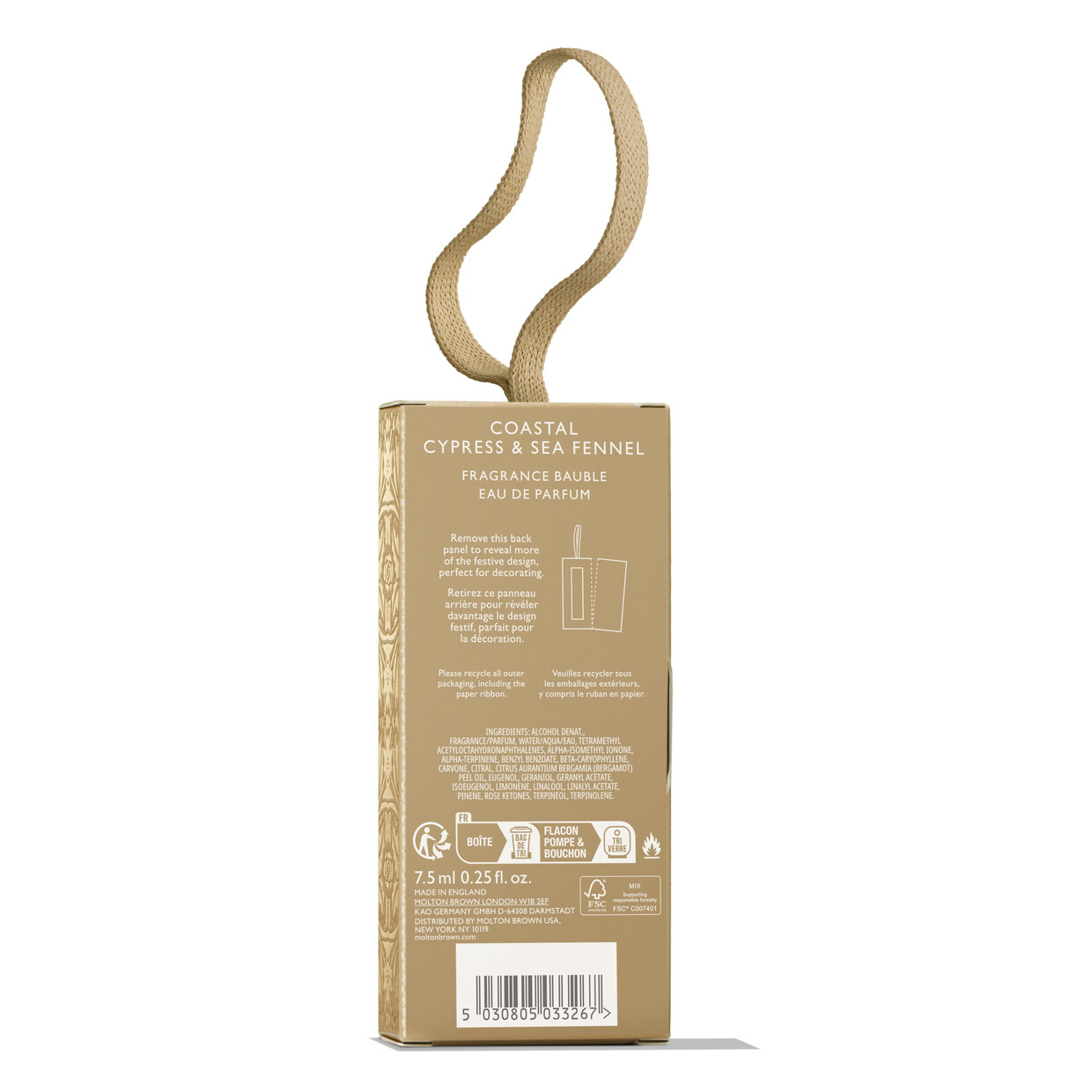Molton Brown Coastal Cypress & Sea Fennel Fragrance Bauble