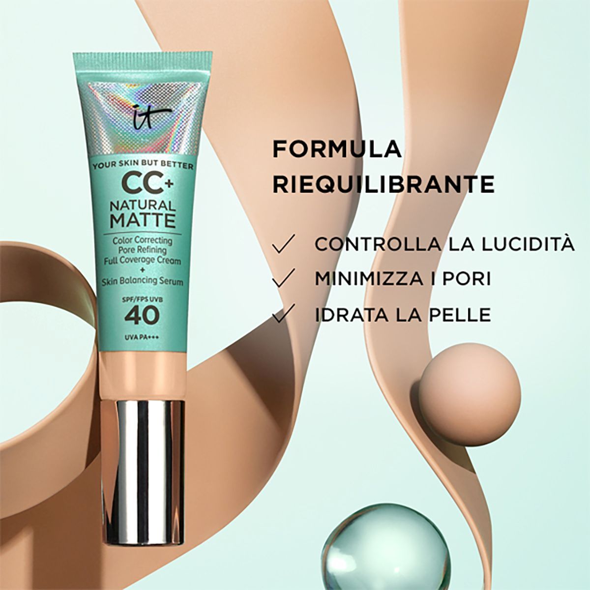 Your Skin But Better Cc+ Cream Natural Matte Spf 40 Fondotinta