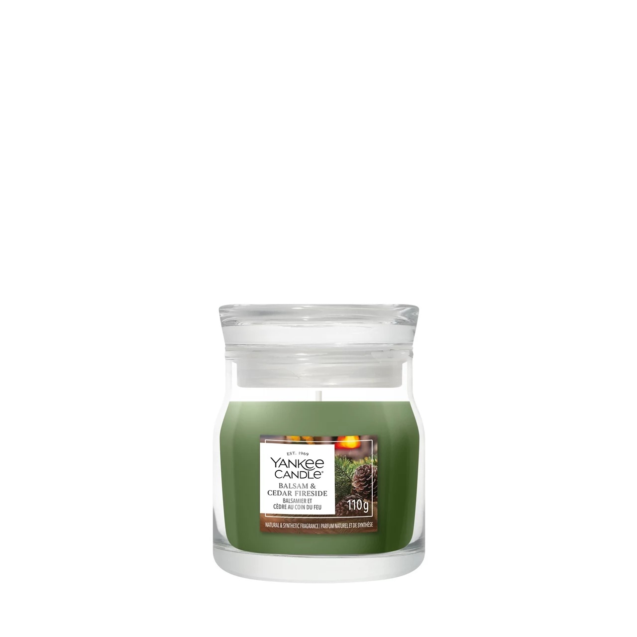 Yankee Candle Candela Giara Media Signature Balsam & Cedar Fireside