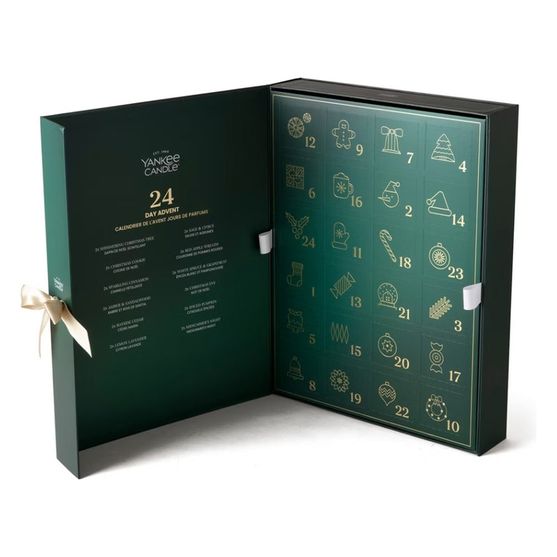 Yankee Candle Calendario dell'Avvento 24 mini candele Verde