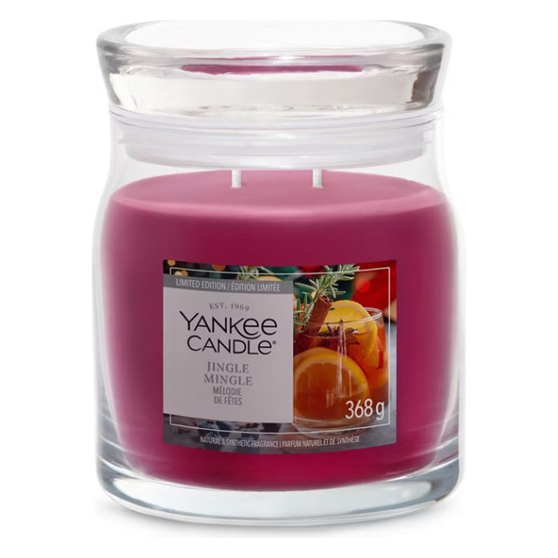 Yankee Candle Candela Giara Media Signature Jingle Mingle