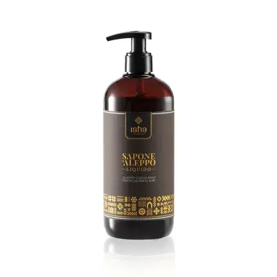 Sapone Di Aleppo Liquido 25% Olio Di Alloro 1000ml Ricarica Non Ha Il Dispenser