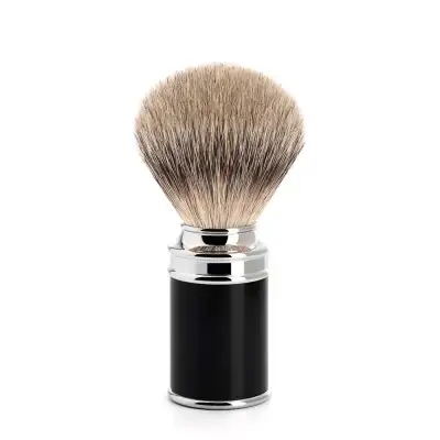 Traditional Black Silvertip Badger Shaving Brush 091m106