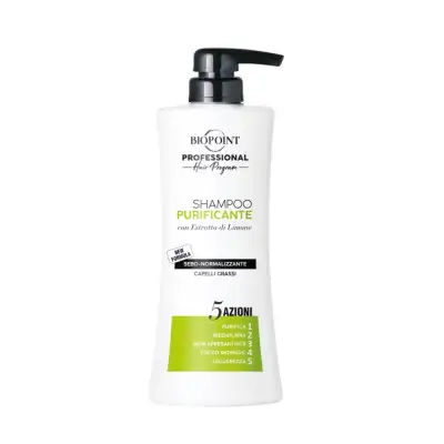 Biopoint Shampoo Purificante Con Estratto Di Limone Per Capelli Grassi 400 Ml