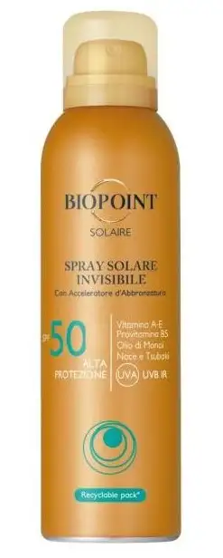 Biopoint - Spray Solare Invisibile  Spf50  - 150 Ml.