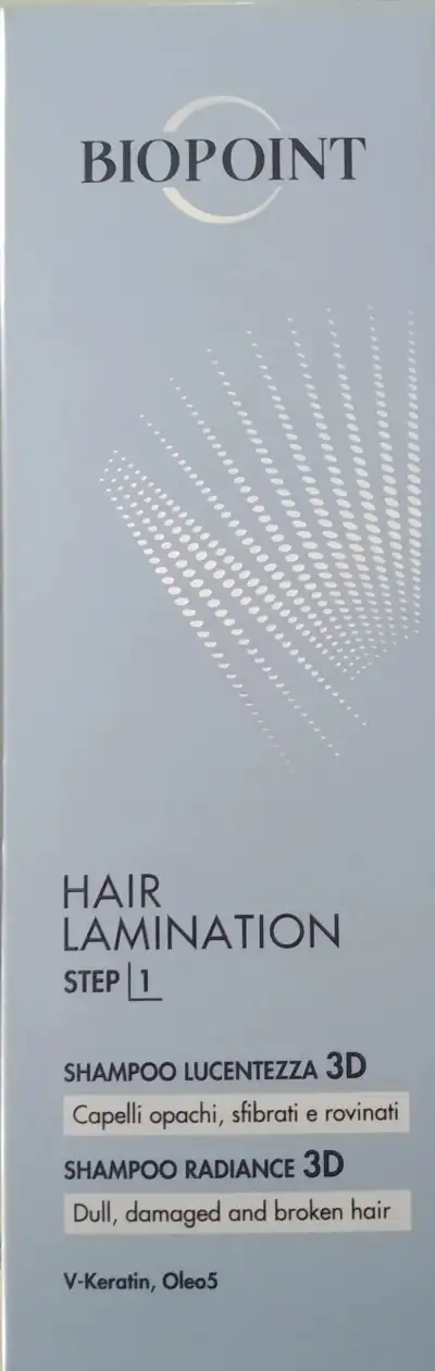 Biopoint Hair Lamination Step 1 - Shampoo Lucentezza 3d 200 Ml