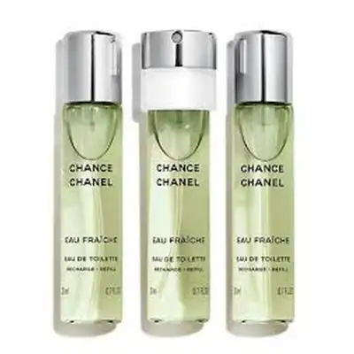Chance Eau Fraiche Eau De Toilette Twist And Spray 3 X 20 Ml Ricarica