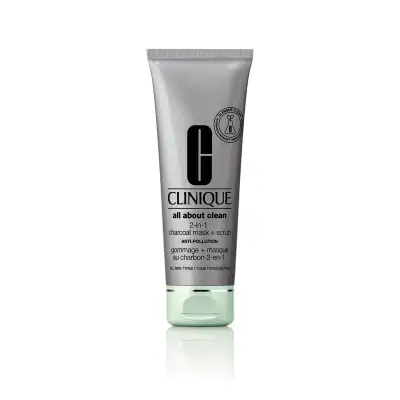 Clinique All About Clean Charcoal Mask + Scrub - Maschera Al Carbone + Scrub 100ml