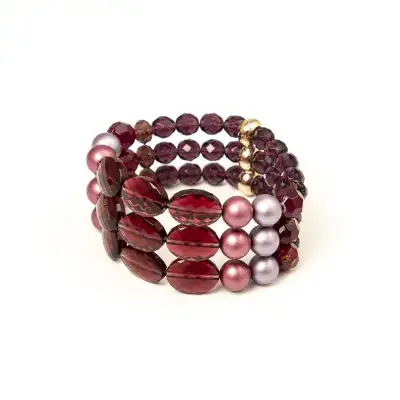 Bracciale 3 Fili Viola Holly