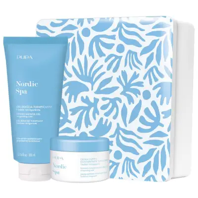 Pupa Nordic Spa Kit 2 Con Gel Doccia Tonificante 300ml E Acqua Profumata Tonificante 150ml
