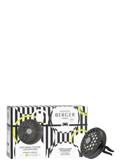 Maison Berger – Diffusore Per Auto Illusion + Ricarica Terre Sauvage