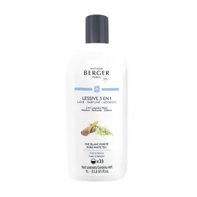 Maison Berger - Detersivo Bucato 3 In 1 Thé Blanc Pureté 1l