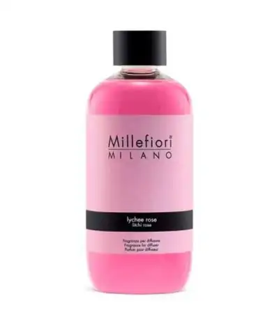 Millefiori Lychee Rose Ricarica Diffusore Di Fragranza 500 Ml A Bastoncini