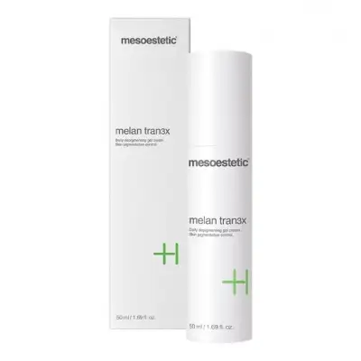 Melan Tran3x  Gel Cream Crema Depigmentante Per Uso Quotidiano Che Agisce Gradualmente Sulle Macchie Cutanee 50ml