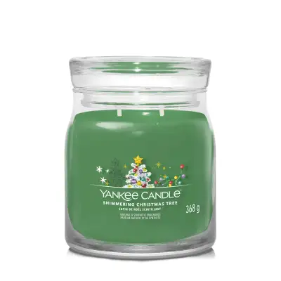 Yankee Candle Signature Shimmering Christmas Tree Medium Jar Candle