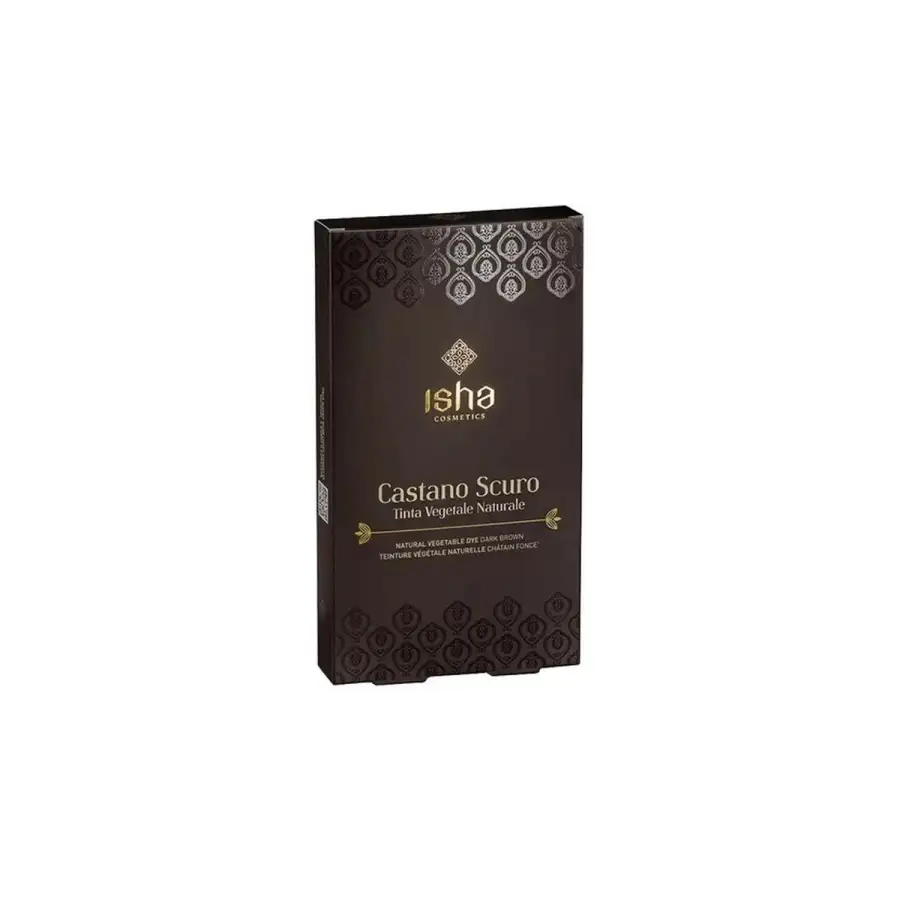 Isha - Castano Scuro Tinta Vegetale Naturale 100 Gr.