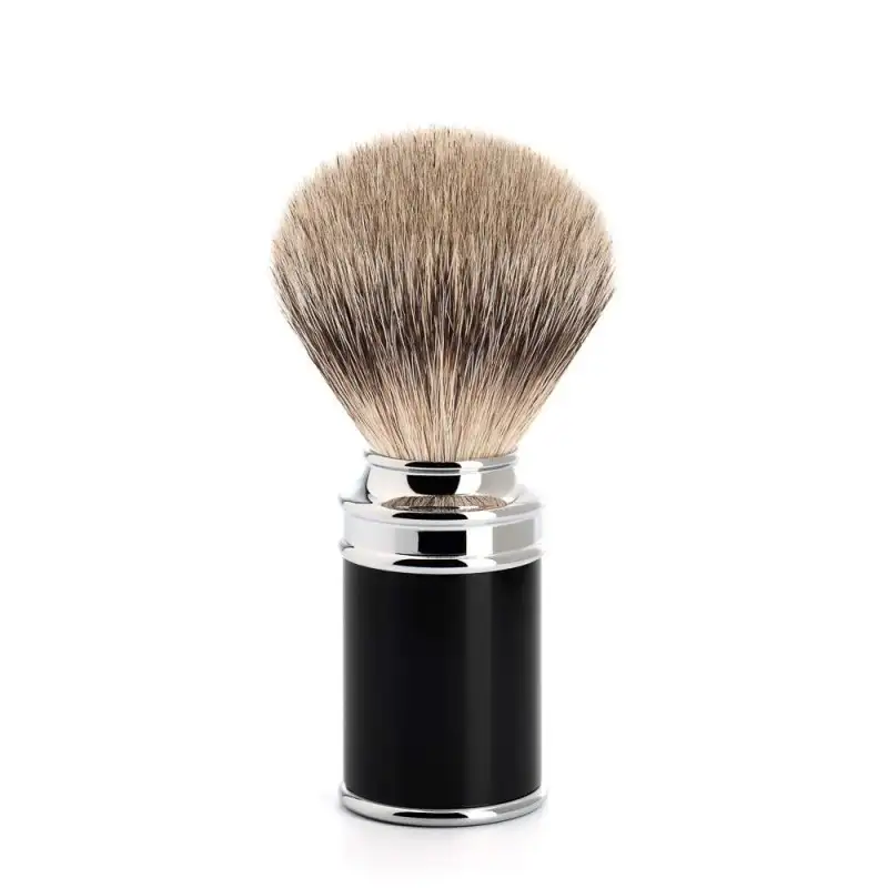 Traditional Black Silvertip Badger Shaving Brush 091m106