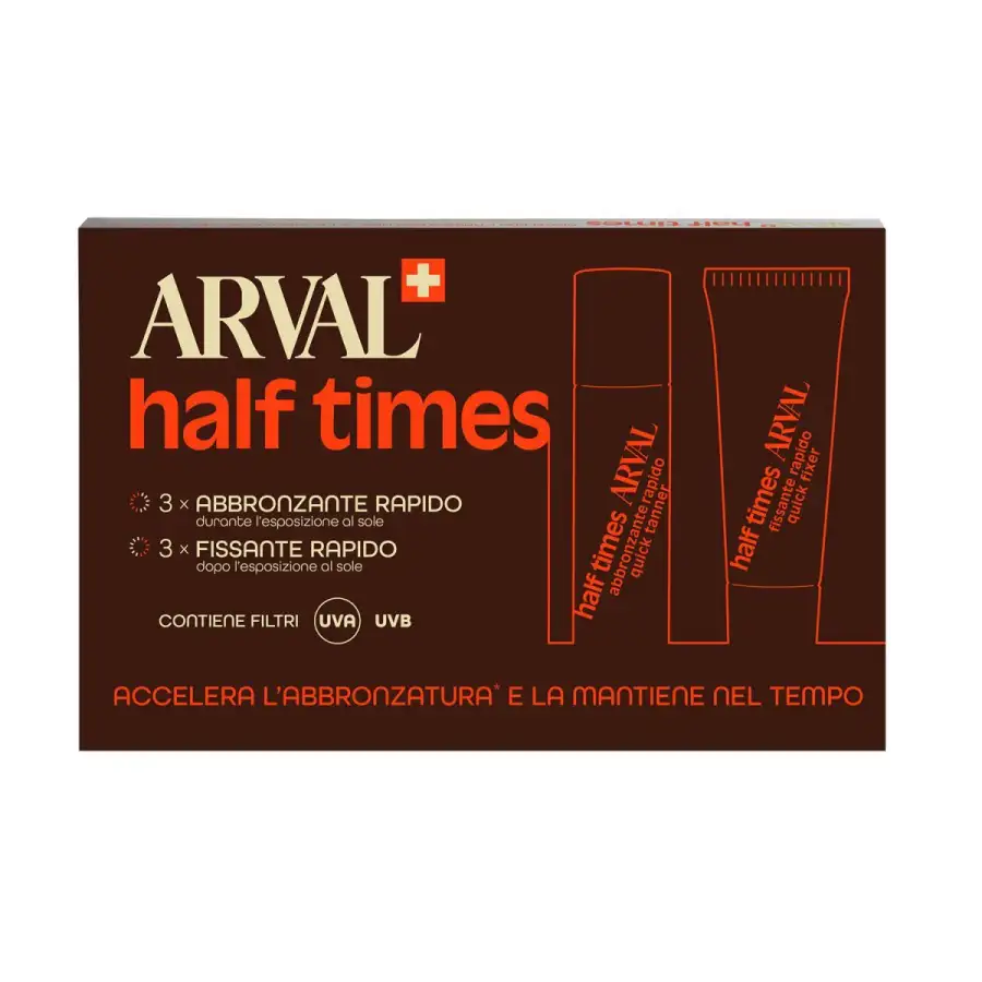 Half Times - Abbronzante Rapido Spf 6  10 (3 Fl. + 3 Tb.) Ml