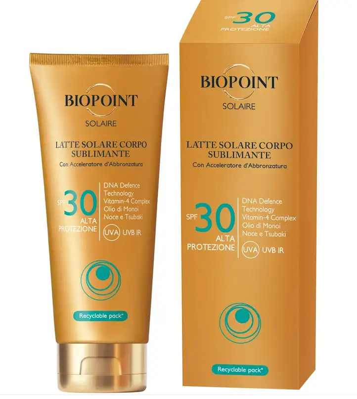 Biopoint - Latte Solare Corpo Sublimante Spf30  - 200 Ml.
