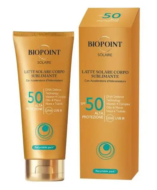 Biopoint - Latte Solare Corpo Sublimante Spf50  - 200 Ml.
