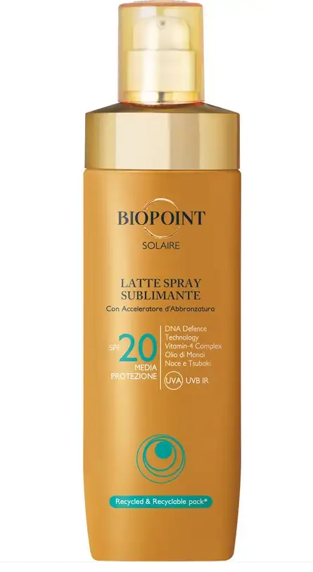 Biopoint - Latte Solare Sray Sublimante Spf20  - 250 Ml.