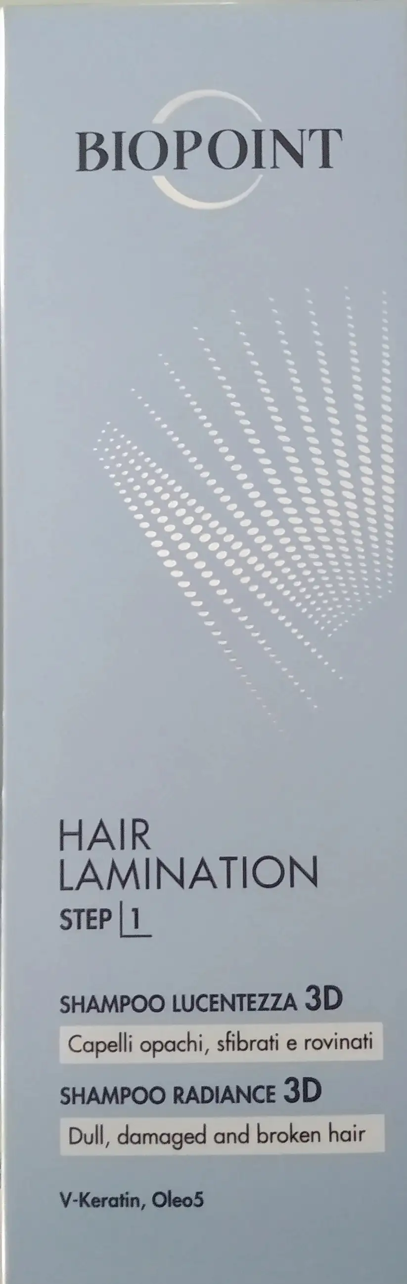 Biopoint Hair Lamination Step 1 - Shampoo Lucentezza 3d 200 Ml