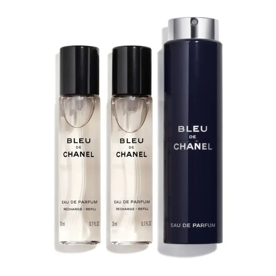 Bleu De Chanel Eau De Parfum Vaporizzatore Da Viaggio Ricaricabile 3 X 20 Ml