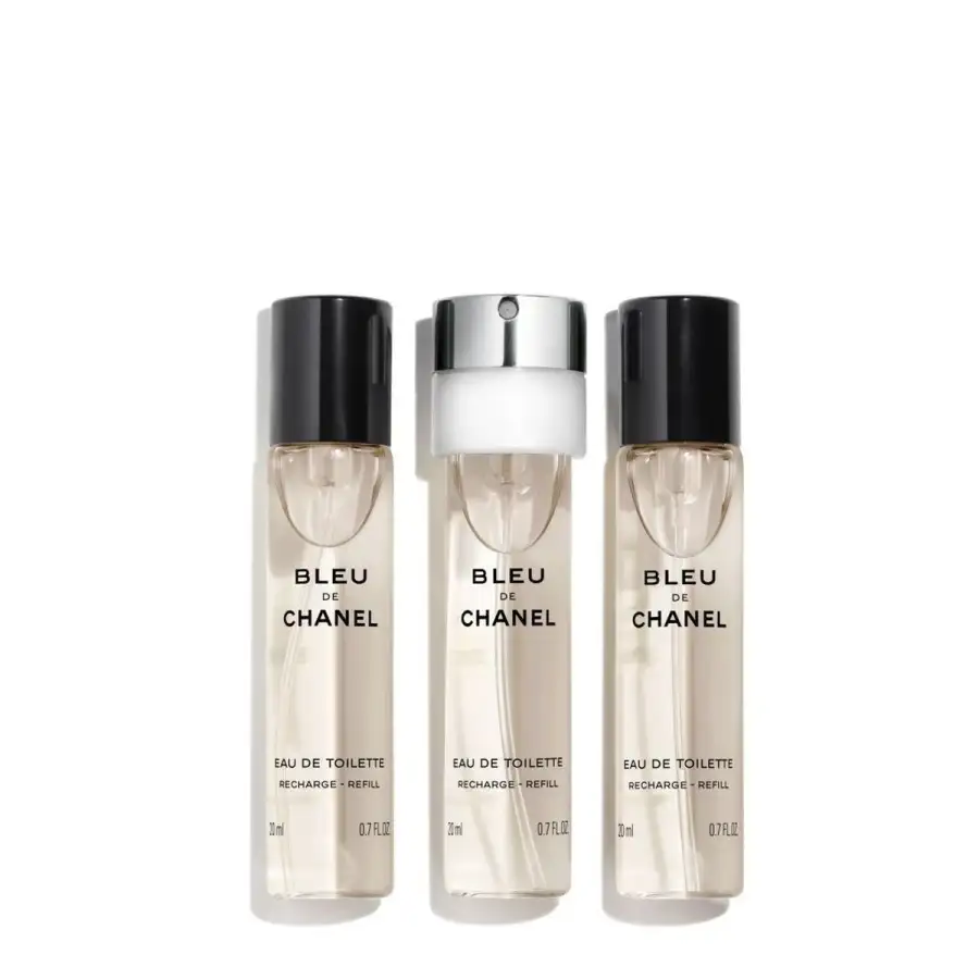 Bleu De Chanel Eau De Toilette Vaporizzatore Da Viaggio Ricarica 3 X 20 Ml