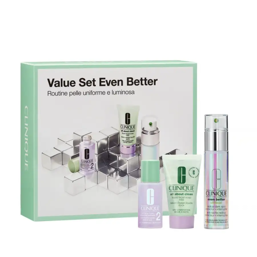 Even Better Value Set,  Per Una Pelle Luminosa E 
Dall'aspetto Più Uniforme.