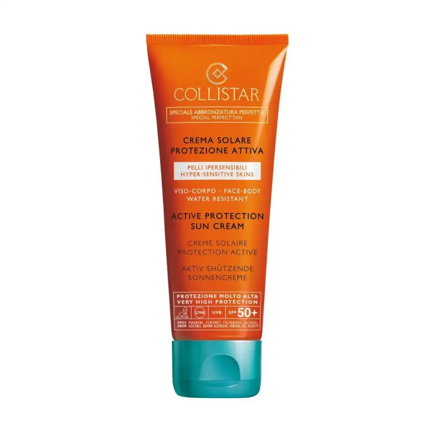 Crema Solare Protezione Attiva Pelli Sensibili  Spf 50+  100 Ml