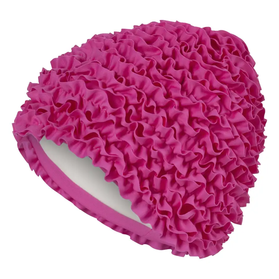 Fashy Cuffia Da Mare Donna  Rosa Con Frange In Tessuto