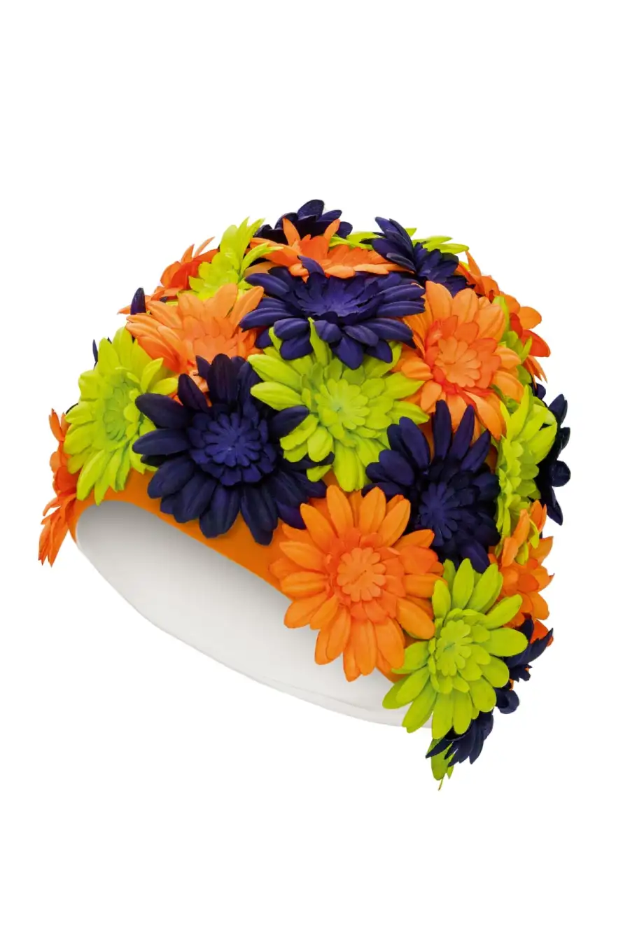 Fashy Cuffia Da Bagno Petalo Nera/verde/arancio