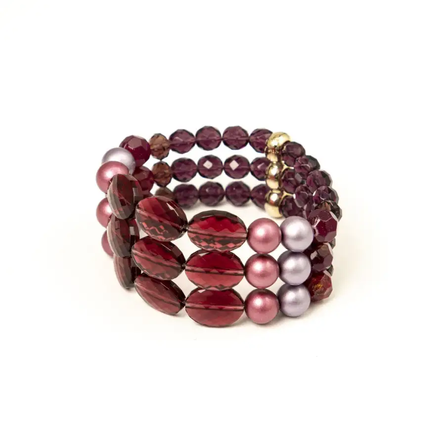 Bracciale 3 Fili Viola Holly