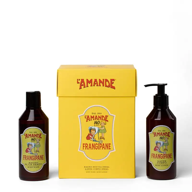 Gift Box 140 Anni - Frangipane: Bagno Di Un Tempo 250ml + Latte Corpo 250ml